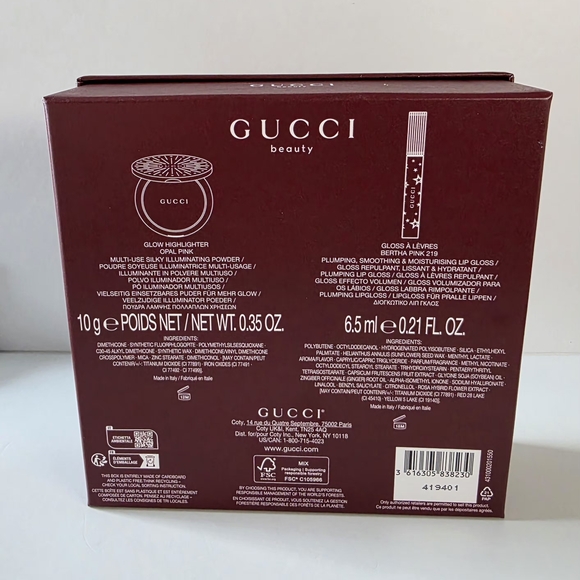 Gucci Beauty Glow Highlighter + Lip Gloss Set NIB - Picture 3 of 5